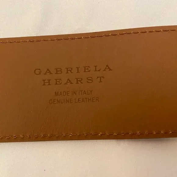 GABRIELA HEARST Saddle Buckle Belt, Cognac - Picture 5 of 5